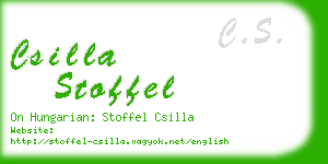 csilla stoffel business card